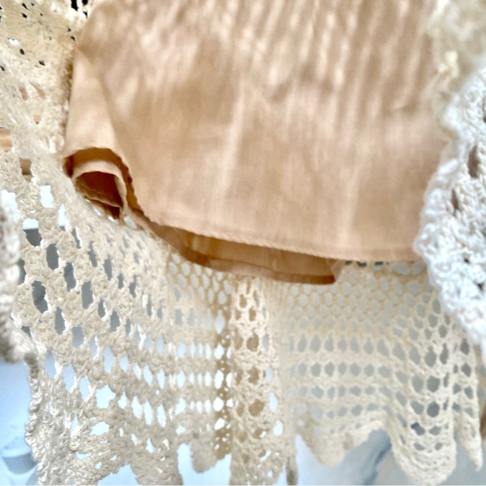 Artisan Crochet set boho lace set skirt/cardi shabby chic prairie Country vibel - Picture 12 of 16